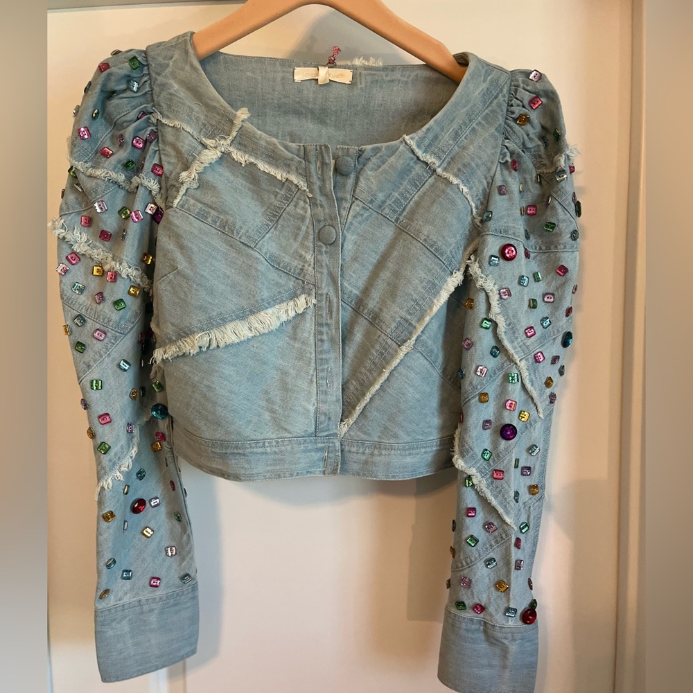 Rhinestone denim set. Never worn, with tags
